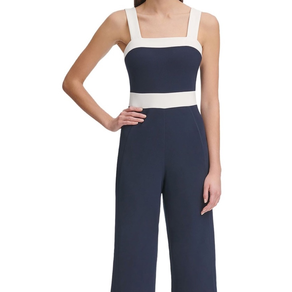Tommy Hilfiger Navy and White Jumpsuit